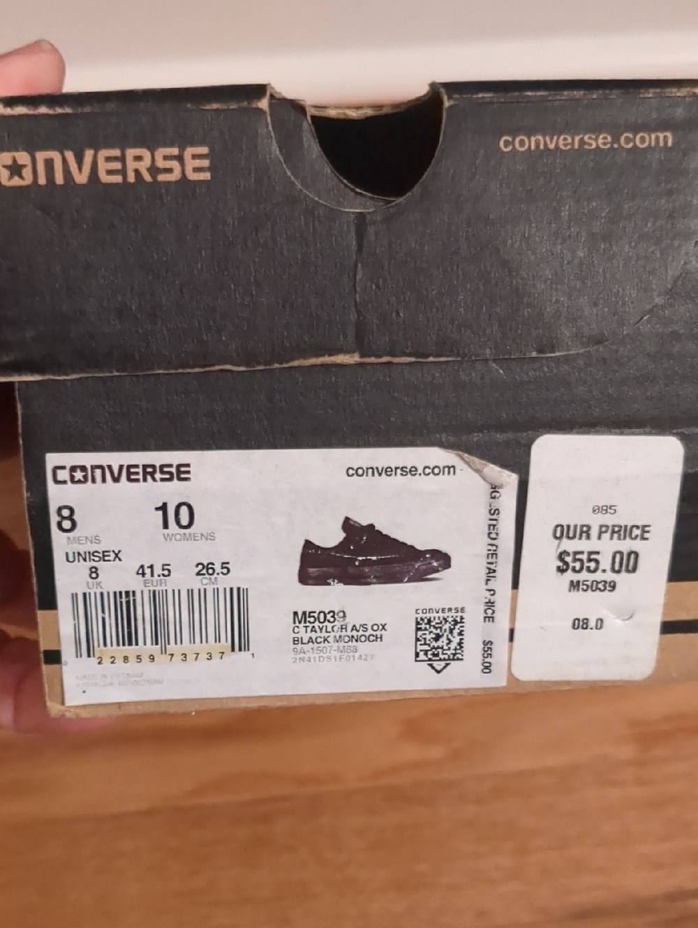 Converse Low Top Sneakers in Solid Black - Picture 12 of 12